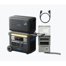 Anker SOLIX F2000 + BP2600 Expansion Battery + Home Backup Kit (Transfer Switch + Cable)